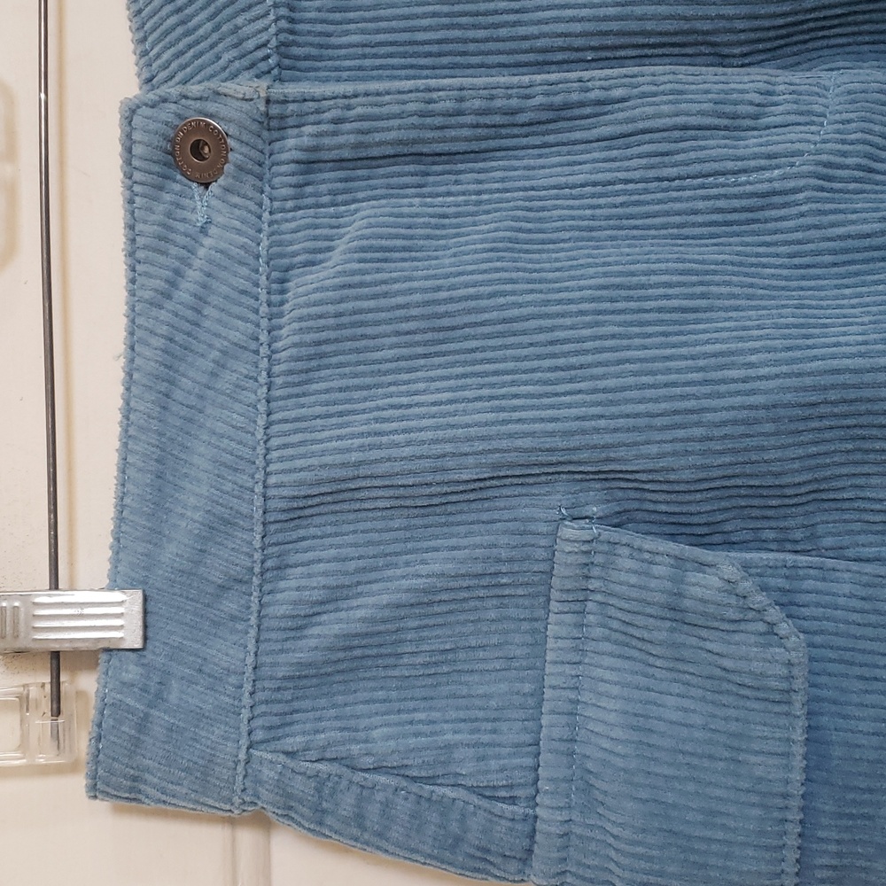 COTTON ON Sky Blue Corduroy Cargo Skirt • Utility Mini • 29” Waist • SIZE 4 - Picture 5 of 14